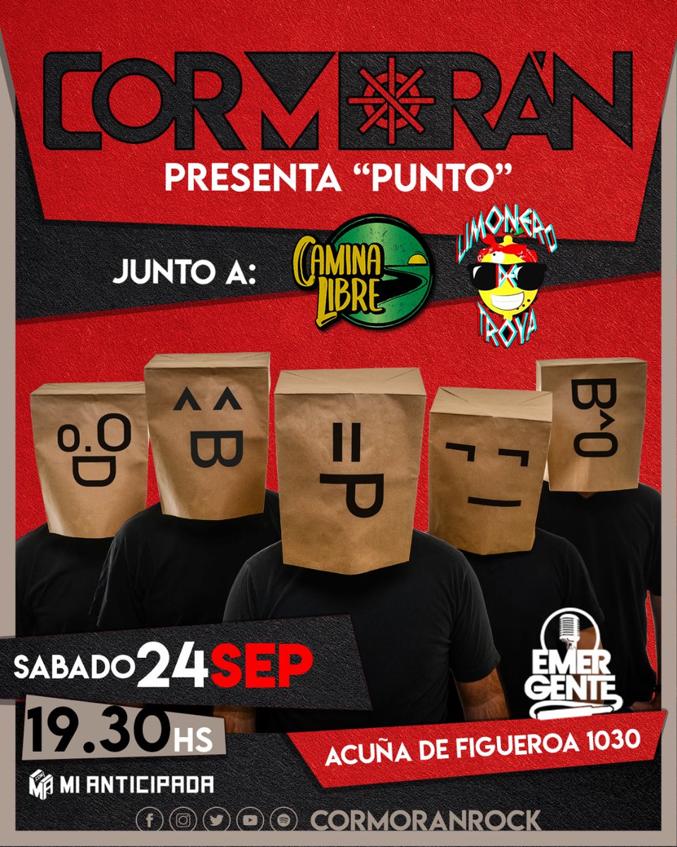 CormoranRock's tweet photo. ES HOY!!! 🎉🤘🏼 https://t.co/GQ9OcIFjt8