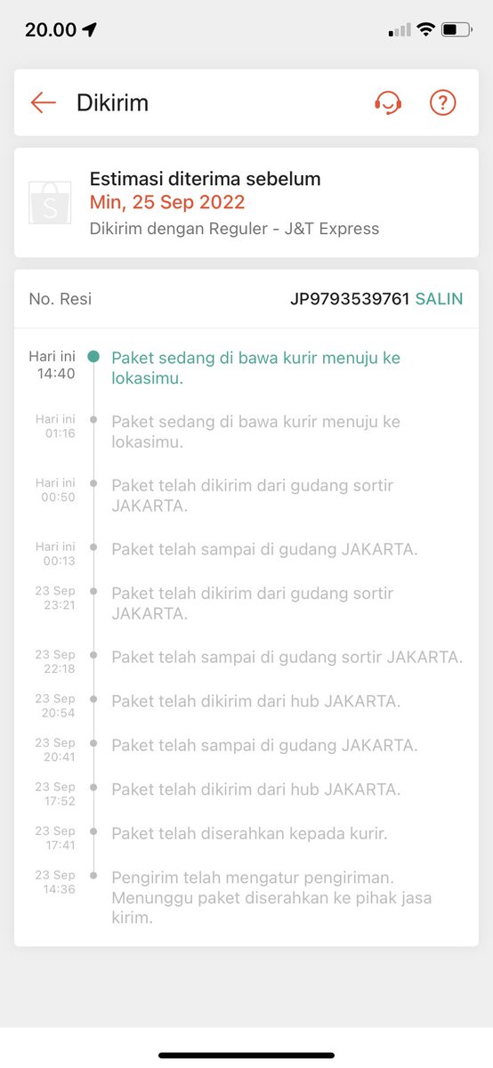 sipitli's tweet photo. sumpah ini paket gue dibawa muter2 kmn si sm abang kurir @jntexpressid https://t.co/TL5kTP4hNO