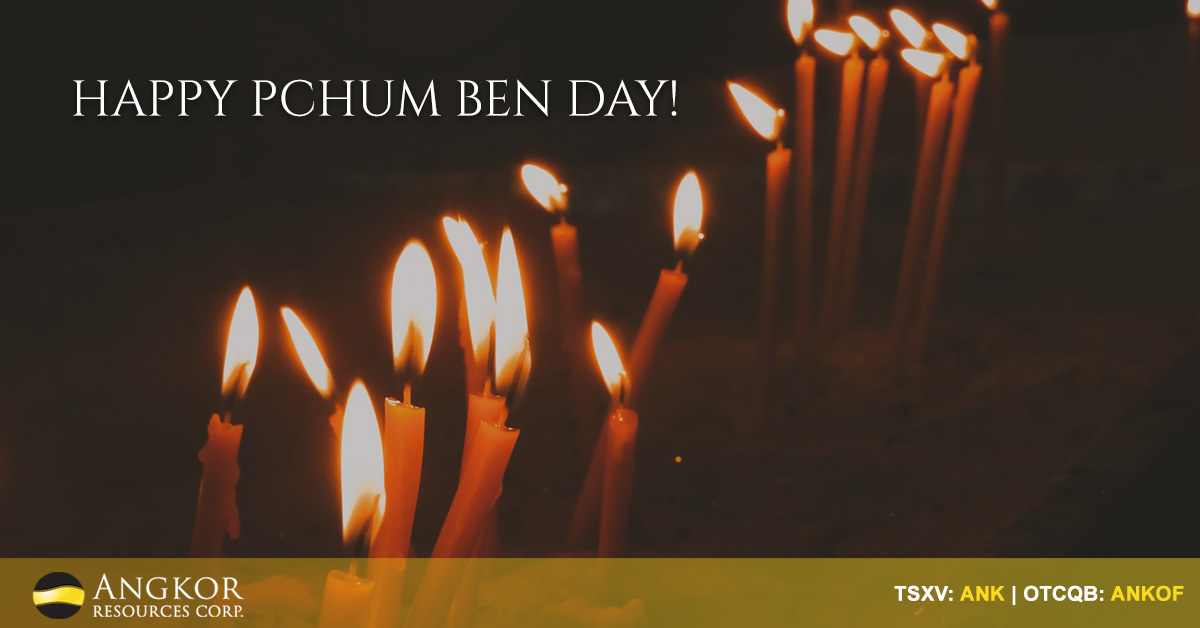 AngkorResources's tweet photo. Happy Pchum Ben Day! Angkor Resources wishes everyone a joyous day as we remember our loved ones.
#PchumBenDay #Cambodia #AngkorResources #TSX #TSXV $ANK.V #OTC #OTCQB #ANKOF https://t.co/BcOElseCE9
