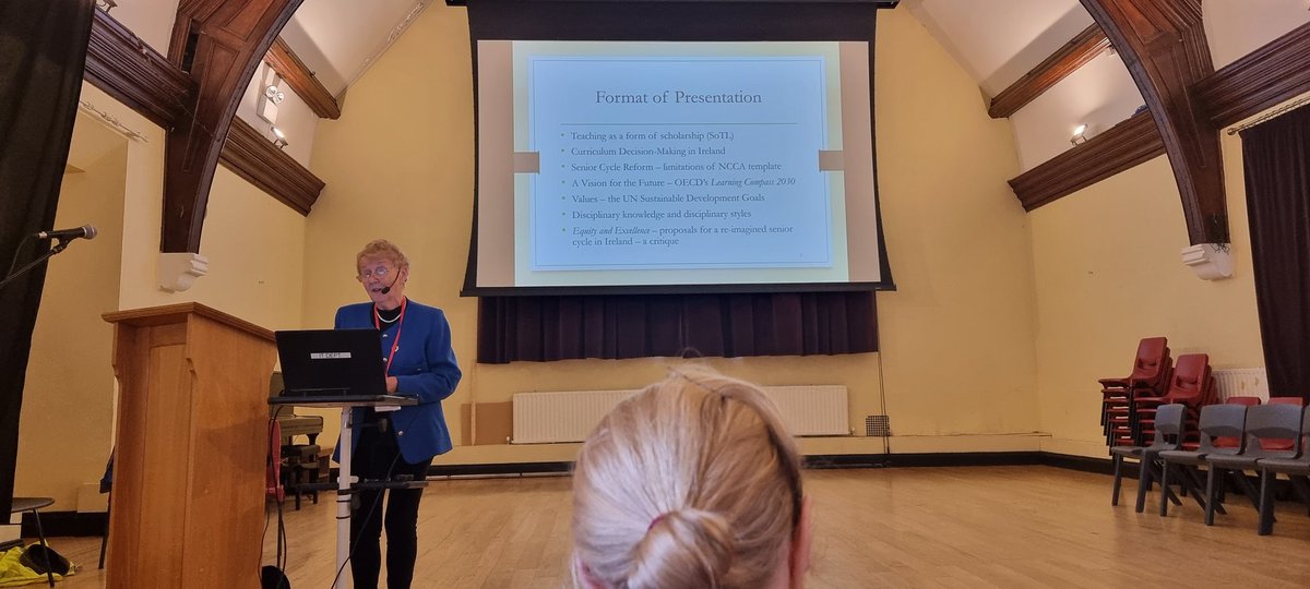 peter_lydon's tweet image. Prof Anne Hyland talking on #SCReform at @researchEDDub