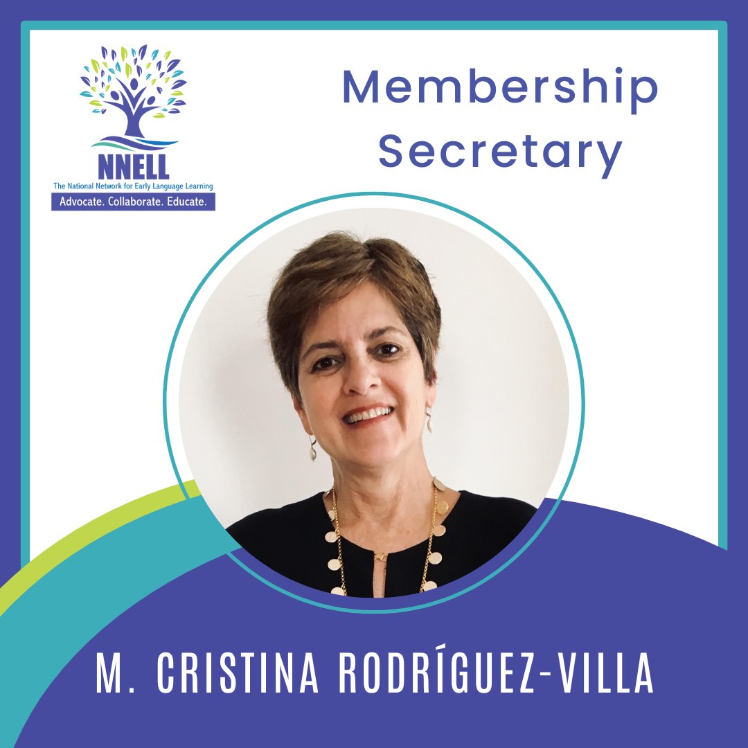 Meet Cristina Rodríguez-Villa, NNELL Membership Secretary! <a href="/_SCOLT_/">SCOLT 🌎</a> 

We appreciate, recognize &amp; celebrate our #EarlyLangLeaders, their work, dedication &amp; leadership to our #earlylang community. Contact us at nnell.org
