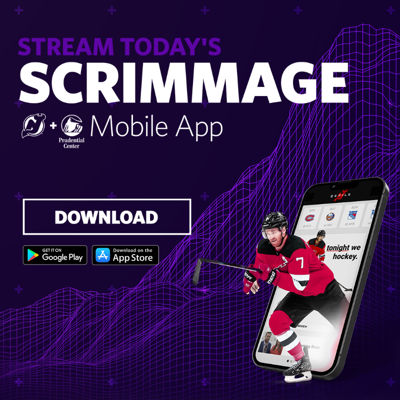 NJDevils's tweet photo. OH SNAP. We've got a brand new app!

And the only way to watch our scrimmage this morning is in the app. Download your key to @prucenter this season right NOW.
