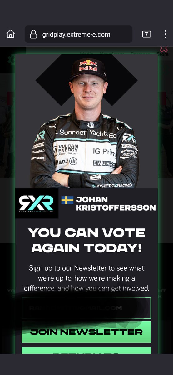 eccentric_nerd's tweet photo. @rosbergxracing @MikaelaAhlinK @JohanKMS88 #WinWithRXR
Good luck with qualifying 🤞 https://t.co/bebYSk9DWG