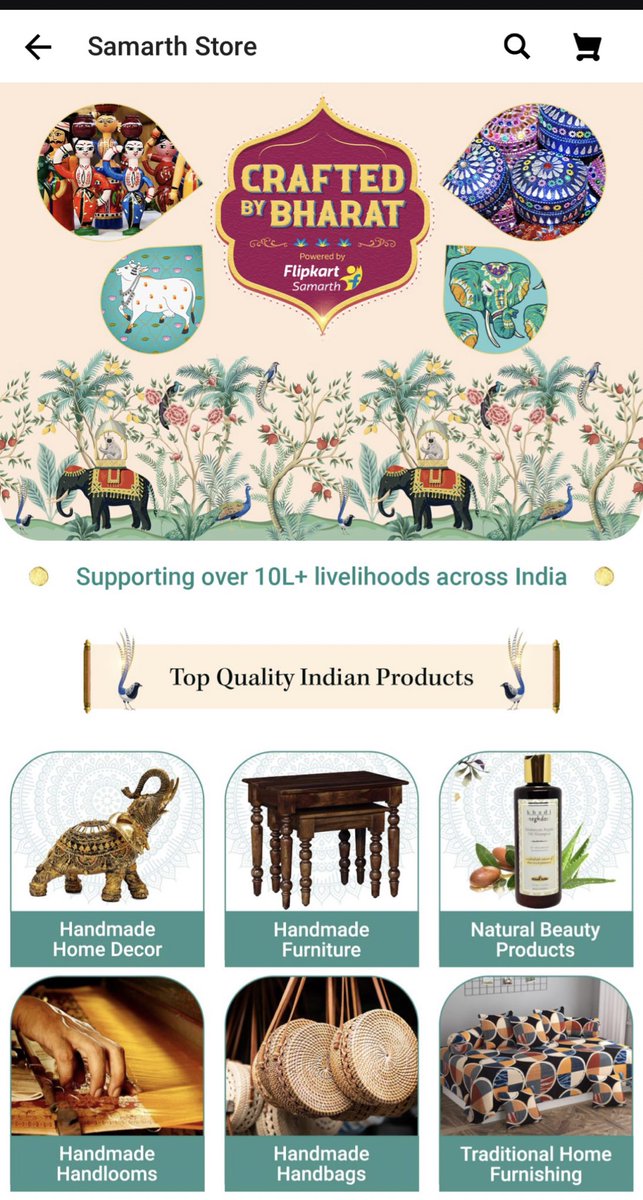 rajneeeshkumar's tweet photo. @Flipkart is delighted to be supporting powerful  @makeinindia initiative &amp; helping access wider pan-India market for sellers/manufacturers in the country. #Vocal4Local clarion call by Hon’ble PM @narendramodi ji has boosted local crafts &amp; MSMEs. @PiyushGoyal #BrandIndia https://t.co/t92MrAKPZo