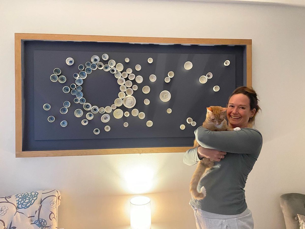 ciscajane's tweet photo. I wanted to share some images of a wall piece recently installed for a happy customer. Wall- art is my absolute favourite thing to make, and I’m always filled with gratitude and honoured that my creativity and craft brings happiness to others too 😍 https://t.co/3aRGjFWOD3