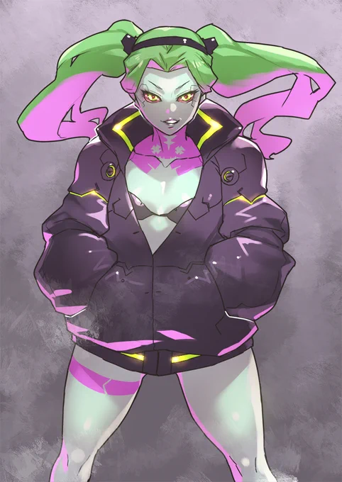 ('ω`) #Edgerunners #Rebecca #cyberpunk 