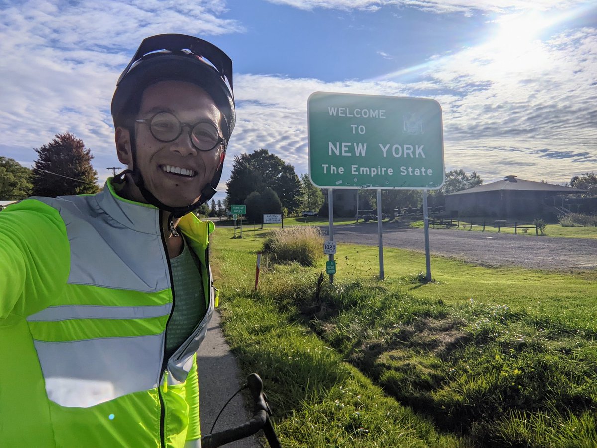 New York!! Penultimate state 🐉🚴🤞