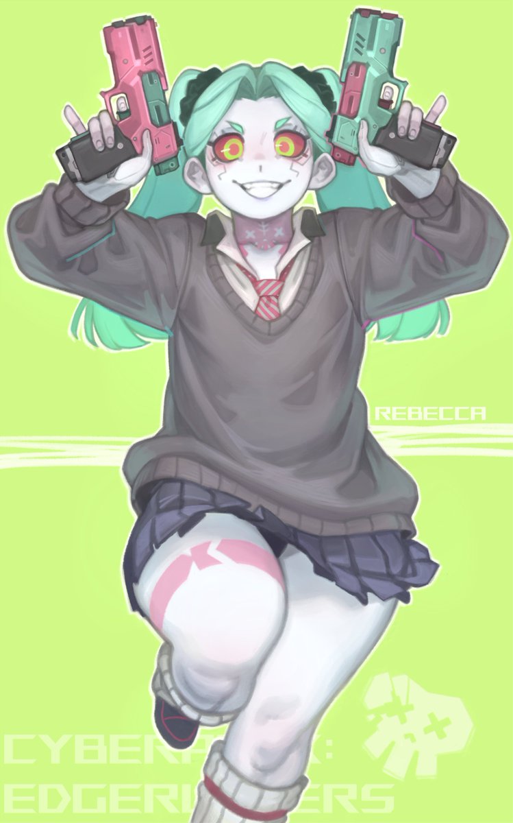 HiuKelvin's tweet photo. Cyberpunk Edgerunners 
Rebecca💚 https://t.co/McdyozOKll