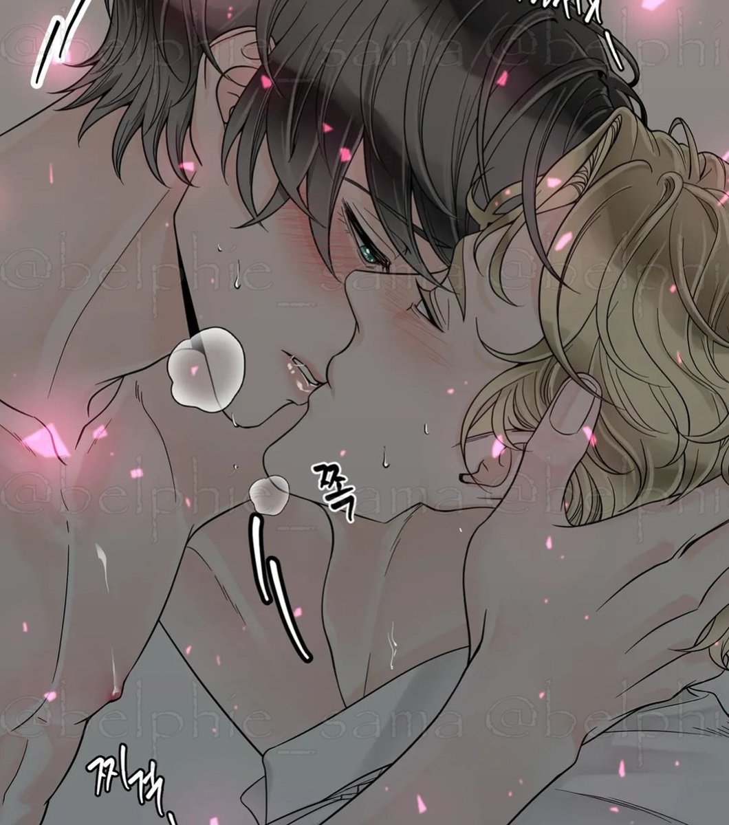 Sejun and Yeonwoo are so in love 🥹🥹🥹

Also, YW's pink pheromones are so pretty 😍💖

💎<알파 메이트>
🔗[lezhin.com/ko/comic/alpha…]