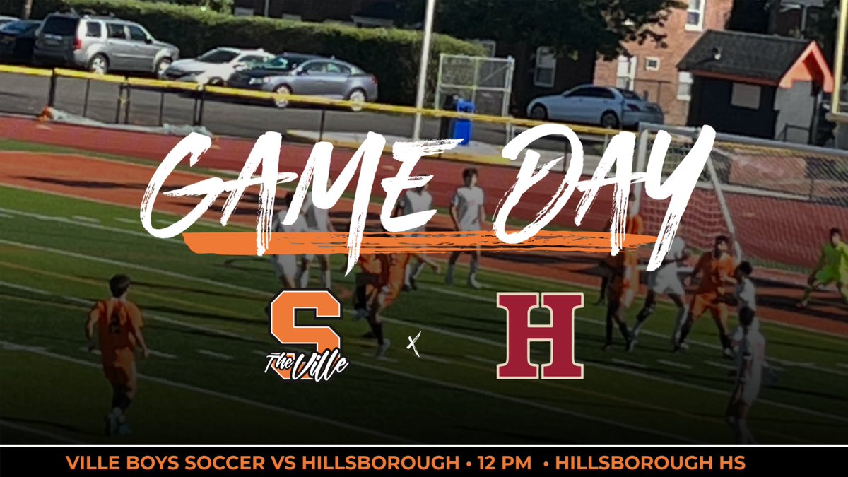 It's 𝔾𝔸𝕄𝔼 𝔻𝔸𝕐! ⚽️| @VilleSoccer 🆚 Hillsborough 📍Hillsborough HS 🕗 12 PM JV: vs Hillsborough-Hillsborough HS- 10:00 AM FR: vs Hillsborough-Hillsborough HS- 12:00 PM #goVILLE