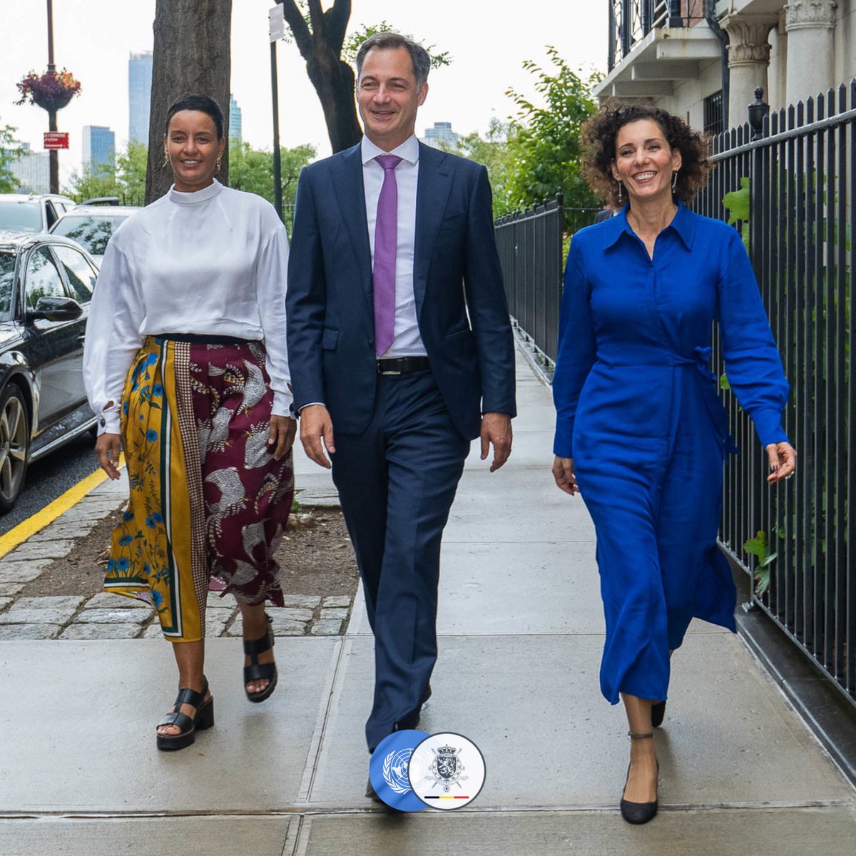 BelgiumMFA's tweet photo. 📍 #UNGA 

The high-level week of the @UN General Assembly has come to an end.

Prime Minister @AlexanderDeCroo, Foreign Minister @HadjaLahbib and Development Minister @MeryameKitir took part in the the largest annual gathering of world leaders.

⤵️🧵 Read more in this thread. https://t.co/k9Uk5bKbF8
