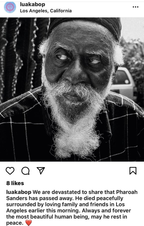 Jazz fans and musicians mourn death of pioneering saxophonist Pharoah Sanders, 81 | ThePeterboroughExaminer.com