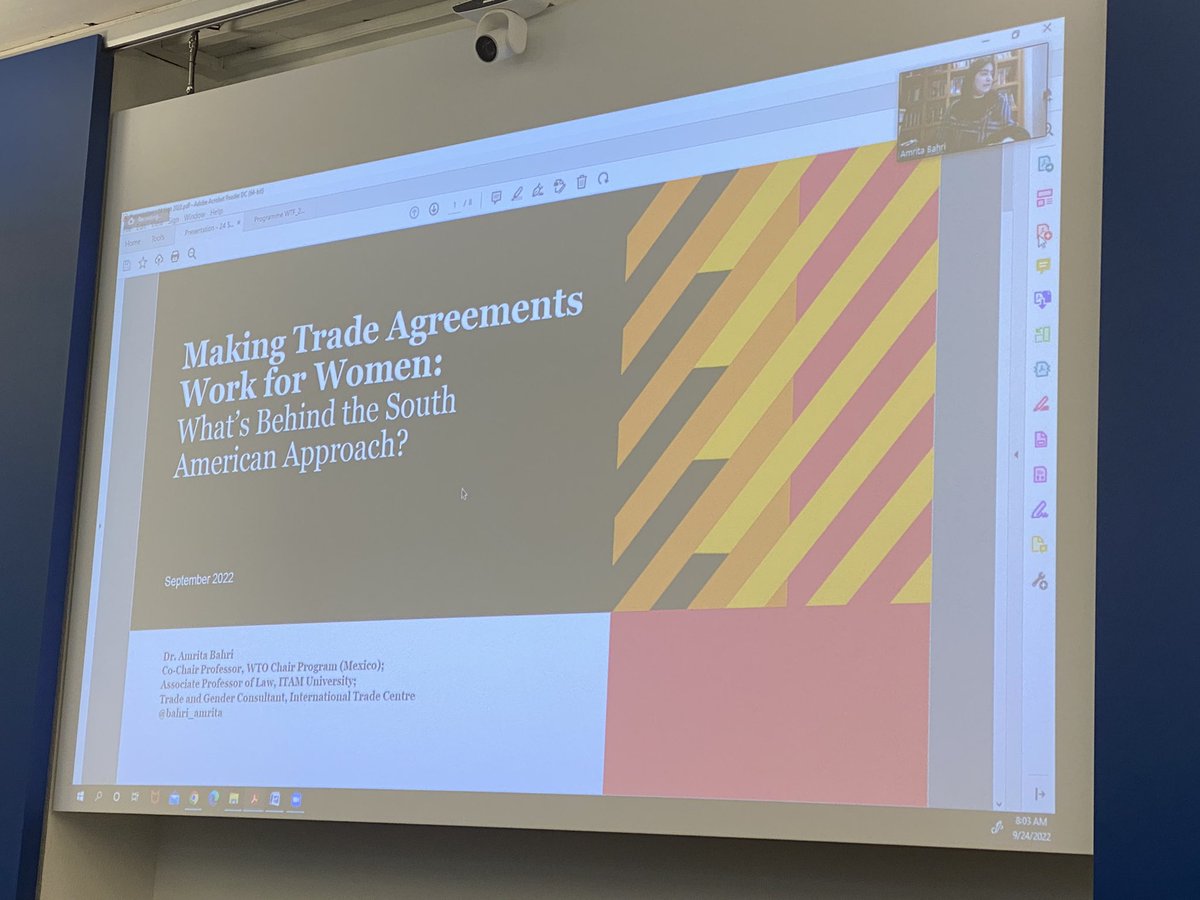 rpolancolazo's tweet photo. @bahri_amrita @ITAM_mx presenting “Making trade agreements work for woman: What has been done and what remains undone?” @WTIunibe @unibern @EUI_EU #WorldTradeForum https://t.co/Ot98T0giPr