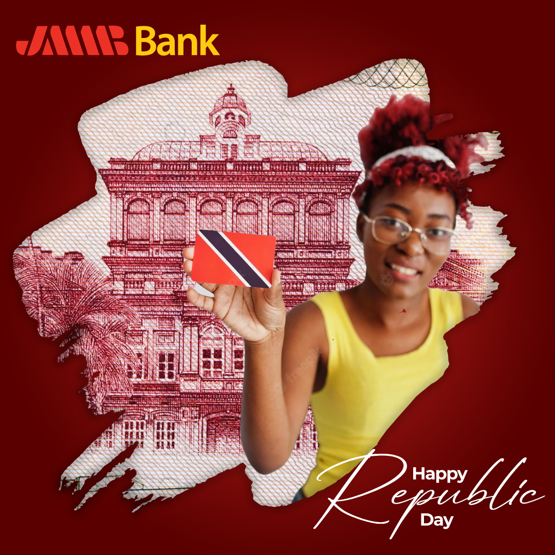 jmmbgrouptt's tweet photo. 𝐇𝐚𝐩𝐩𝐲 𝐑𝐞𝐩𝐮𝐛𝐥𝐢𝐜 𝐃𝐚𝐲!!
📌 Trinidad and Tobago became a Republic on August 1st, 1976.
Happy Republic Day to all from the entire Management and Team of JMMB!
#jmmbtt #jmmbgrouptt #bestinterestatheart❤️
#RepublicDay https://t.co/o9z2oUu0ce