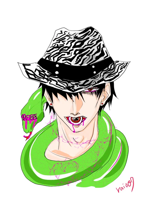 【】様のお宅のジブラさん(とさん)FA。大好きな執着攻めで寡黙な方。尽くしても尽くしてもするりと水みたいに手から逃げていく自由奔放なとの関係に心がギュっとすることもあるけれど、好きです。 