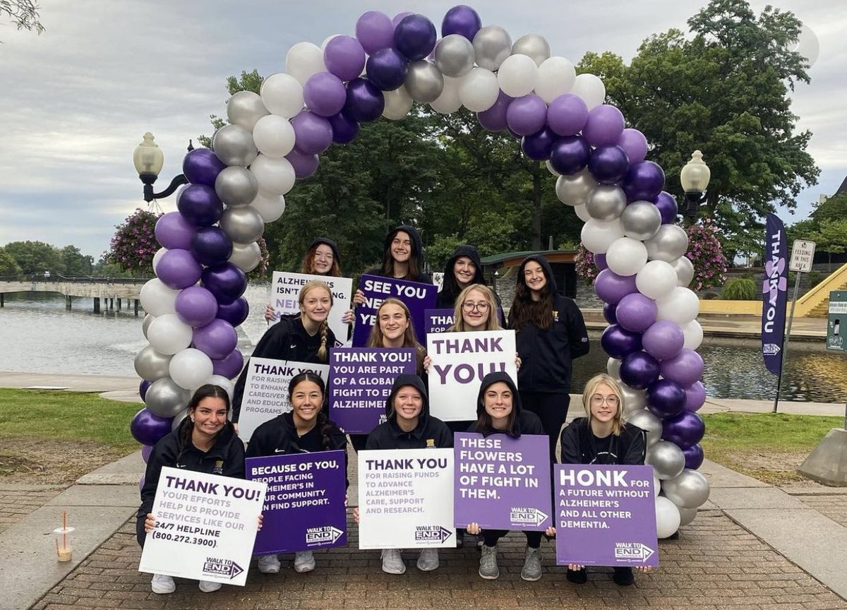 Howellpompon's tweet photo. We are so happy to be a part of the Alzheimer’s Walk to End this morning in downtown Brighton!!💜 #endalz #walktoend https://t.co/bsfNzo2Vjh