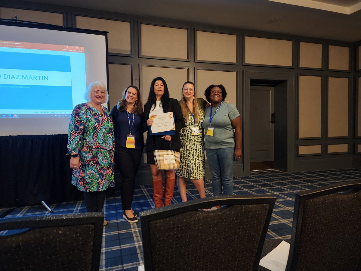 PilarDCGomez's tweet photo. AATSP meeting, so excited to be back in person! #aatpsky #kwla22 #kwlaonline https://t.co/twEvQ2z1Ob
