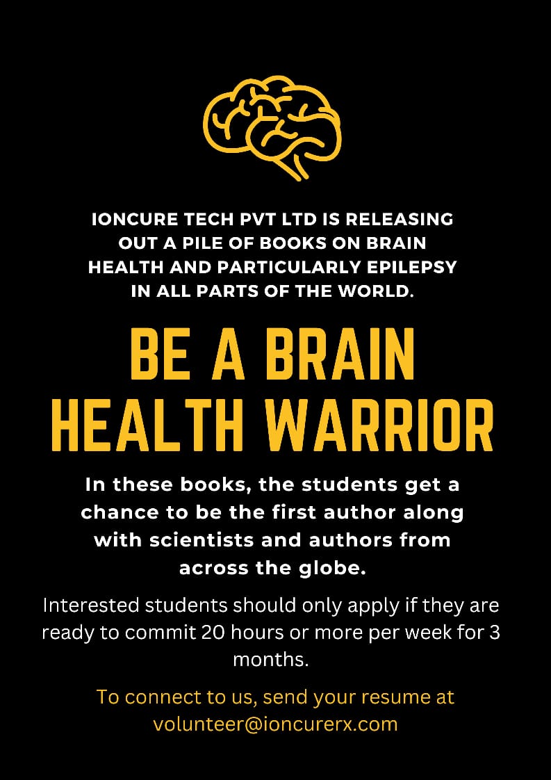 faisalspeaks007's tweet photo. #Ioncure Tech Pvt Ltd is releasing a pile of #books on #Brainhealth and particularly #Epilepsy in all parts of the #world. The books can be accessed via the following links.
https://t.co/W0rMkblYOD
https://t.co/Y6frE43RoA
#SukantKhurana 
#volunteers 
#EpilepsyAwareness https://t.co/sWj5OuMNZi
