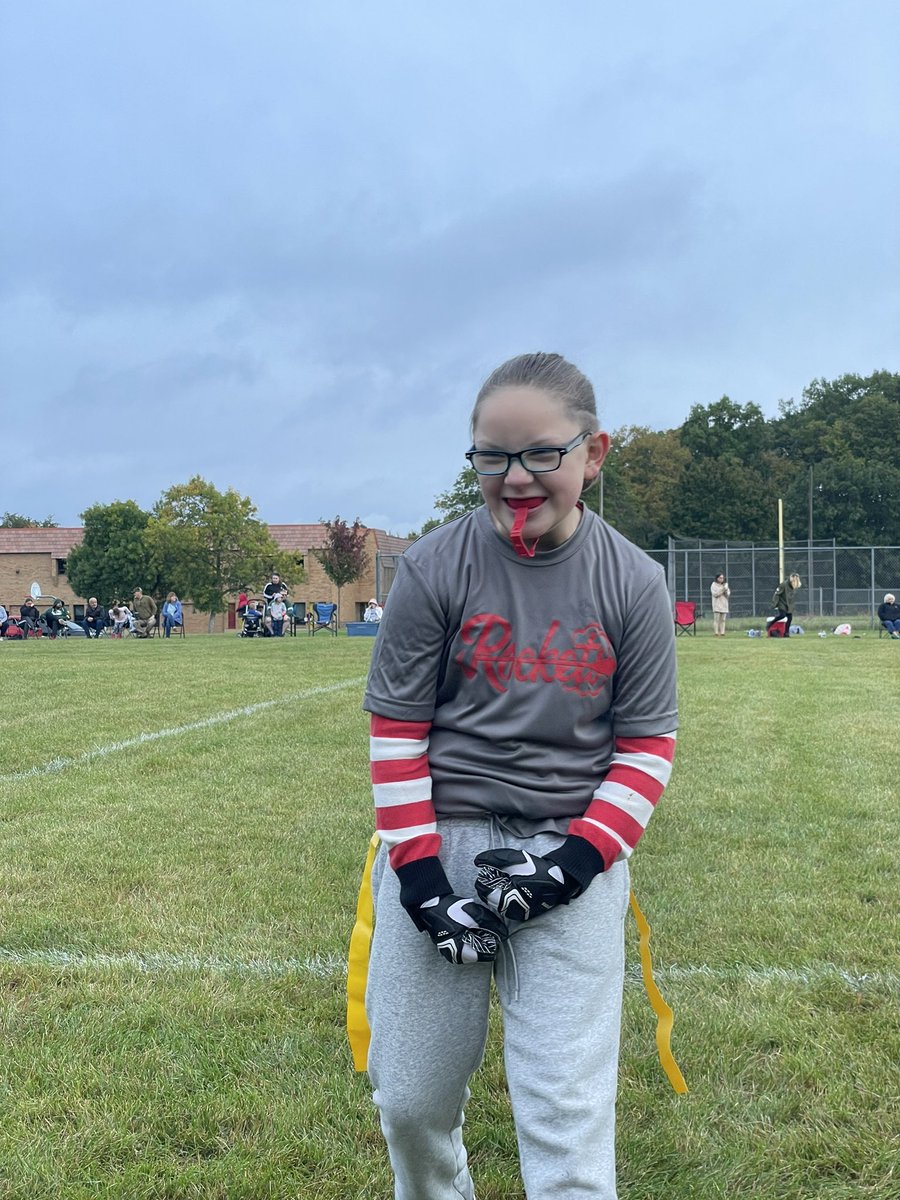 brewcitytim's tweet photo. First flag football game of the year. Carrying on the # 88 jersey tradition in honor of @Jbooty88. #JakeButt #flagfootball #footballgirl https://t.co/wWE9NB7hwR