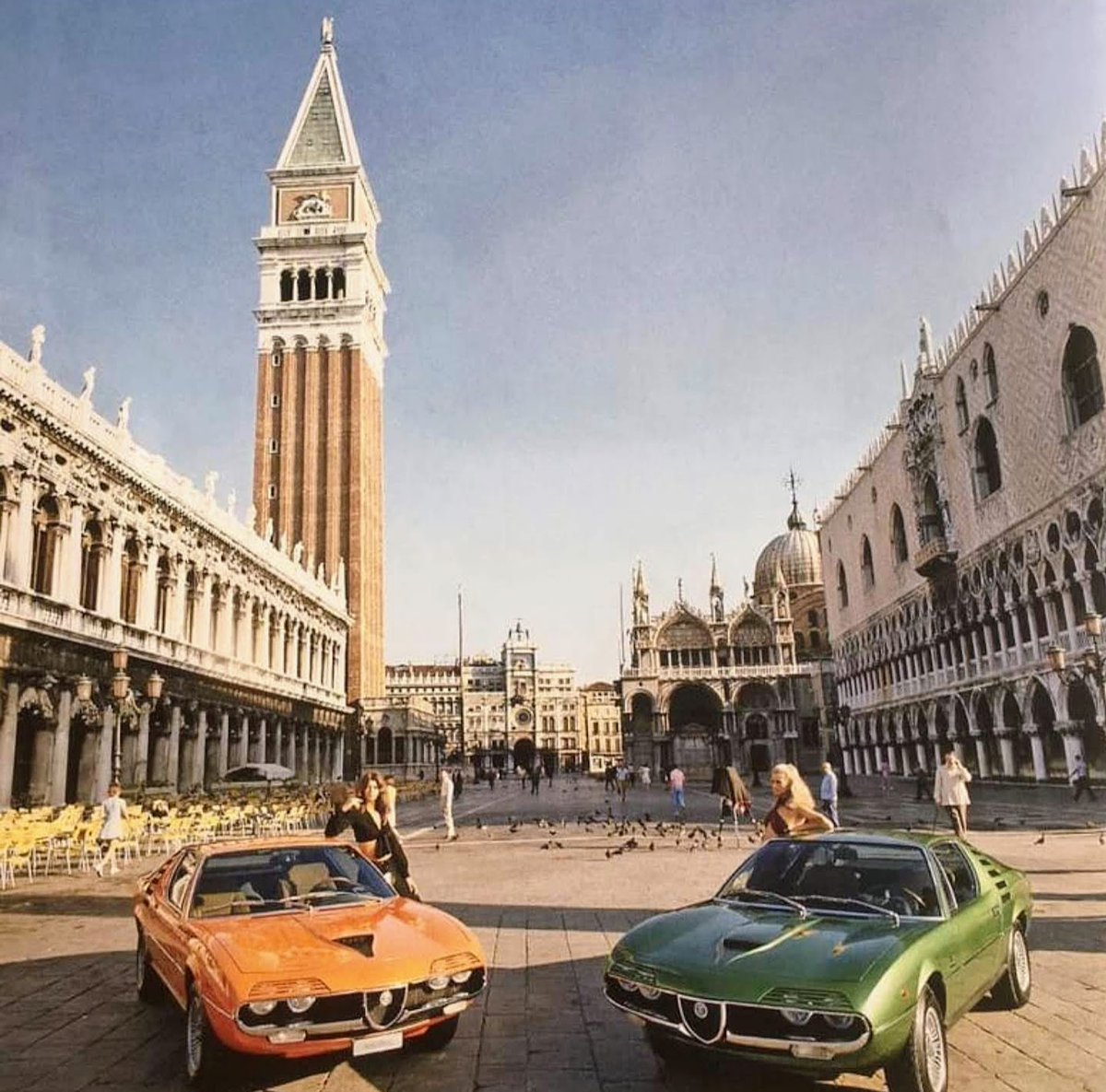 alfamale87's tweet photo. Alfa Romeo Montreal, in Venice. https://t.co/Tz8KECftc3