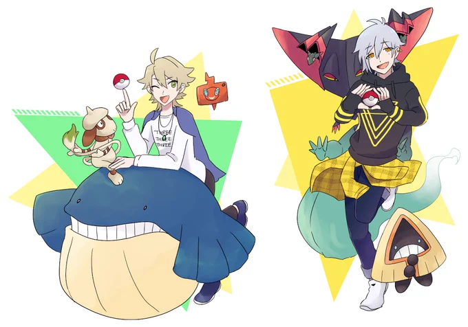 ※ポケモンパロWスリーの 一成と 三角が 勝負をしかけてきた! 