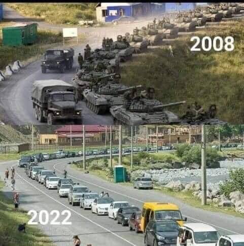 TDF_UA's tweet image. Russians rolling into Georgia