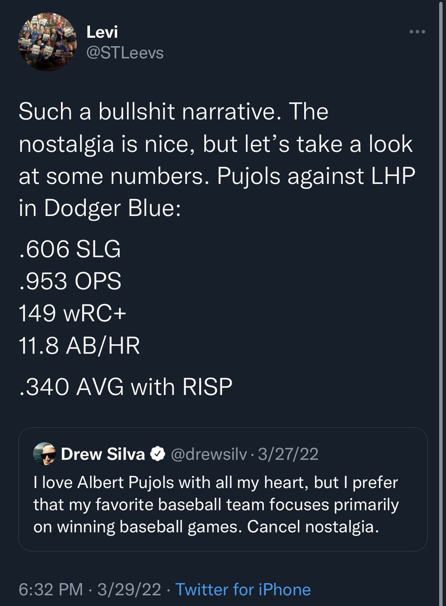 STLeevs's tweet image. The nostalgia was worth it #AlbertPujols