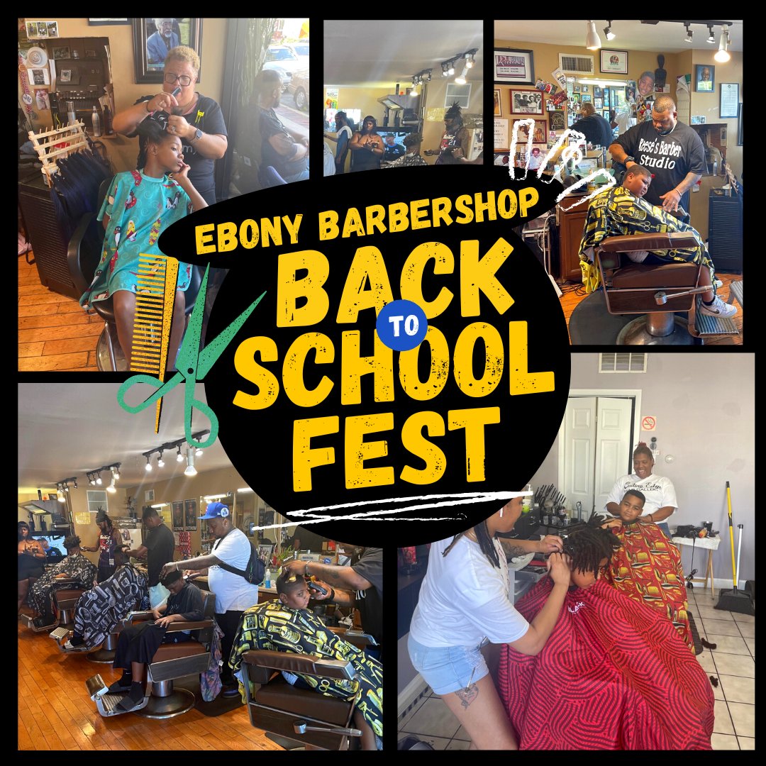 The Ebony Back to School Fest last Sunday was a huge success! Evanston's own Ebony Barbershop gave a total of 140 FREE haircuts and hairstyles for children going back into the school year, along with school supplies, food, and fun for the whole family. Thank you Ebony Barbershop!