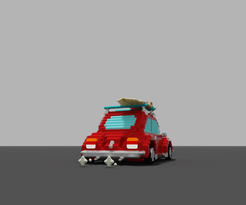 ボクセルって奥が深いな🤔

こっちのほうがビートルらしくていいのか…🚗