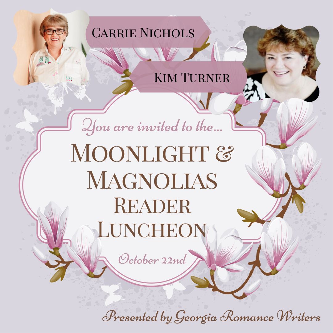 Claim a seat at a table with <a href="/carolopal/">Carrie Nichols writing love & laughter</a> and <a href="/KimTurnerwrites/">Kim Turner</a>!