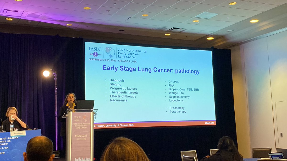 ADesaiMD's tweet photo. ES01. Immune Checkpoint Inhibitors - Implications for Cure @IASLC #NACLC22, amazing talks by
1. Dr. Cascone @MDAndersonNews on neoadj vs adj #IO!
2. Dr. Husain @UChicago on imp of #pathology!
3. @HosseinBorghaei on characteristics of pts #neoadj #IO! https://t.co/tf2OPlBEAj