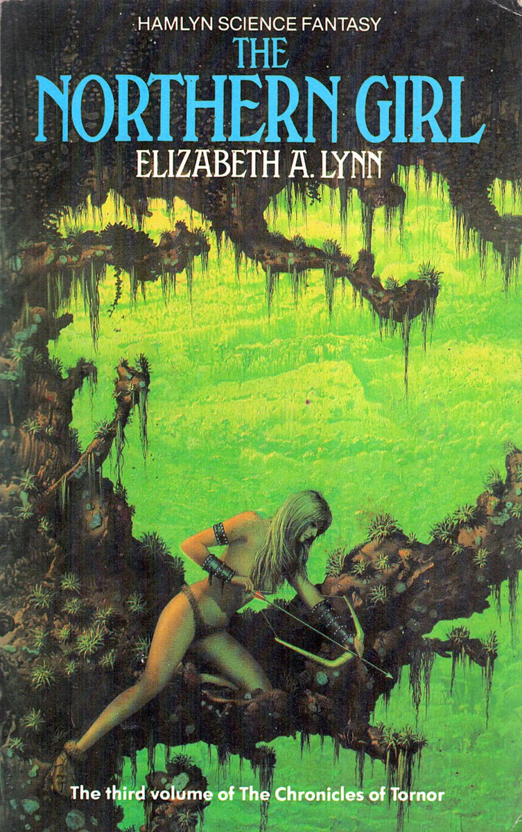 Ranaroth2's tweet photo. Elizabeth A. Lynn, The Northern Girl, Hamlyn, 1982. Cover: Tim White. The Chronicles of Tornor series no. 3. #BookCover #ElizabethLynn #TimWhite #Hamlyn #northern #girl #chronicles #Tornor https://t.co/ofVklCJHUG