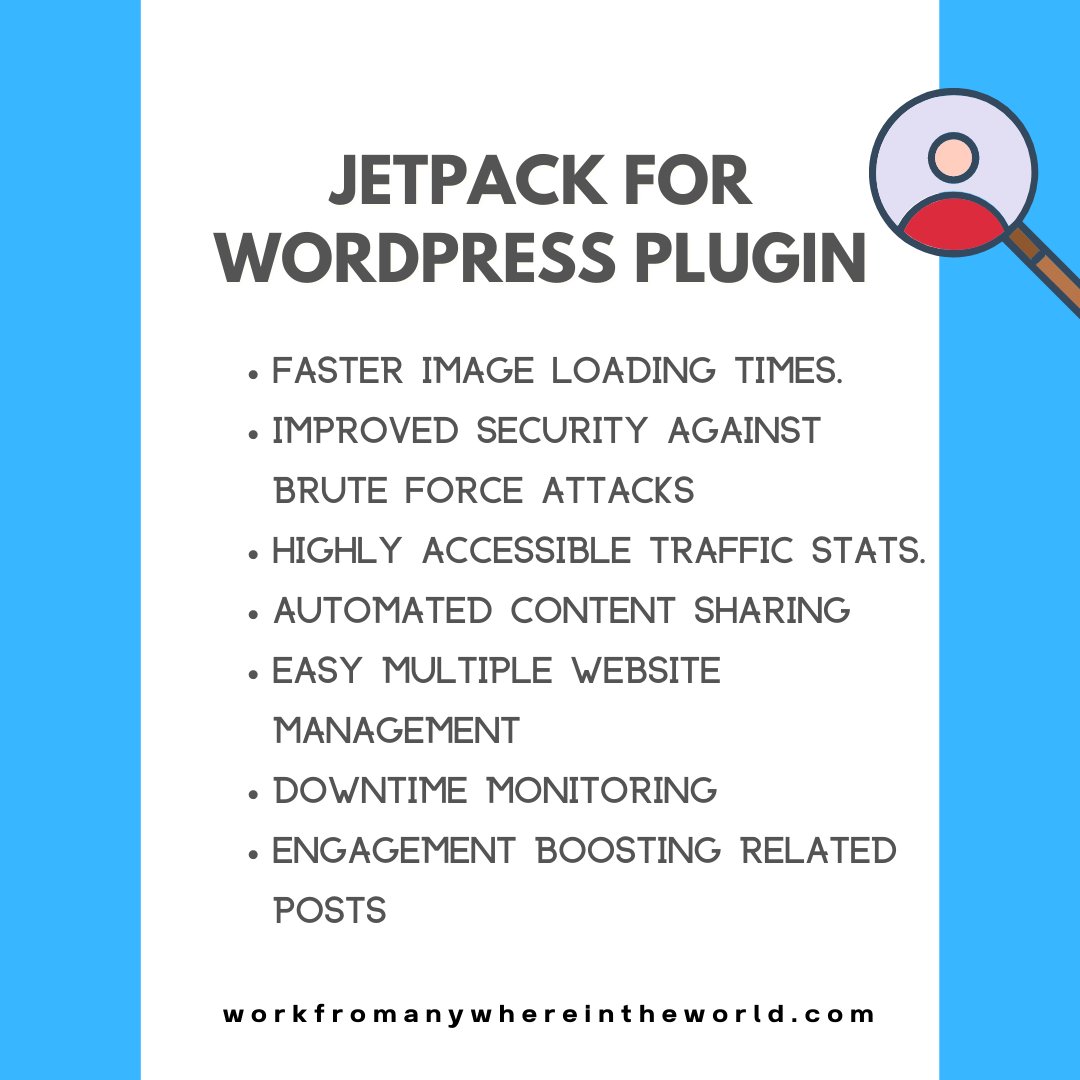 workfrmanywher's tweet photo. Today's article will include a thorough evaluation of Jetpack. We'll examine this product using our industry knowledge, but with an objective eye and the perspective of someone who has never used this plugin.👇
:
https://t.co/MIHjGhDbAe
@workfrmanywher
:
#workfrmanywhe https://t.co/XgVXuqzRIh