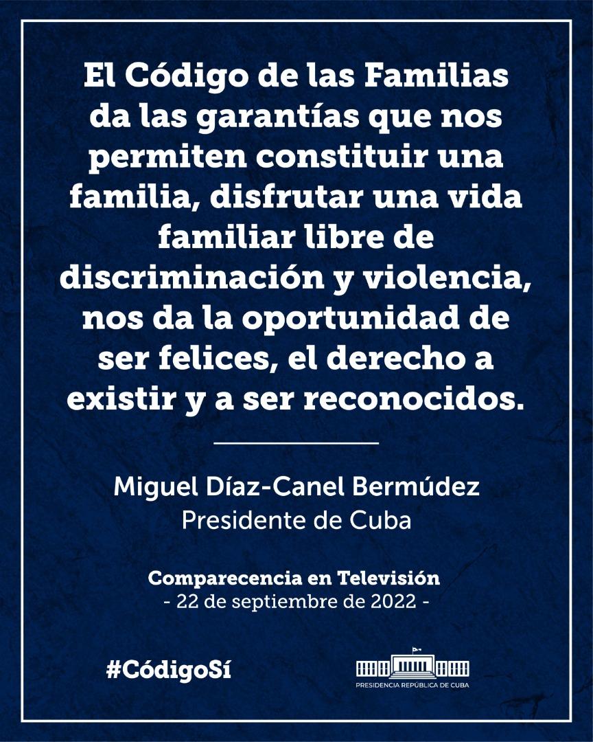 Este 25 de septiembre todos a las urnas porque #TuVotoCuenta. 
#YoVotoSí por los afectos, por las garantías y por los derechos que me ofrece este #CódigoDeLasFamilias