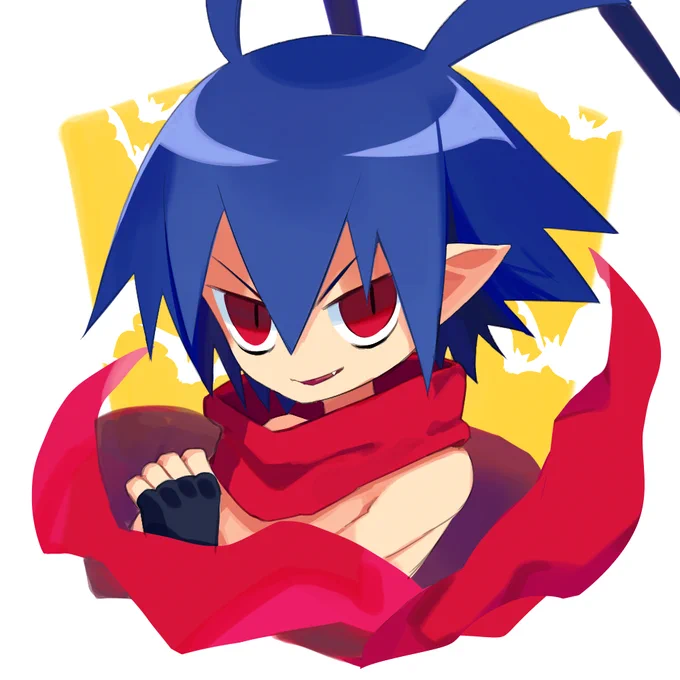 #顔だけ描くがも【25枚目】ラハール(ディスガイア)昔Gファンタジーか何かで連載していた漫画版を読んだことがあります。プリニーもどことなく物騒で可愛い。 