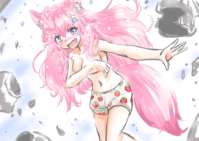 魔界村がんばった!  #こより実験中  #こよりすけっち 