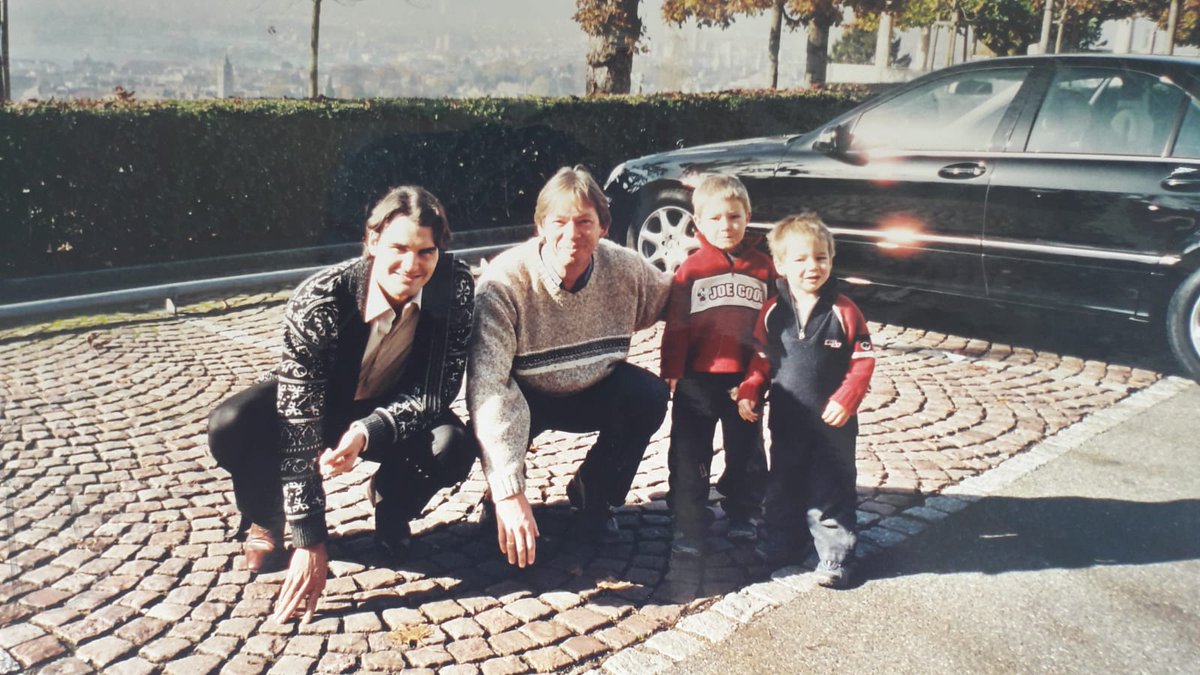 At an early stage of his career I met Roger Federer and asked him for a photograph. It tells a lot that he answered "yes, sure, but only if we are on eye-level with your boys, so let's kneel"... thanks Roger for all the years of celebrating tennis as art of sport and personality!