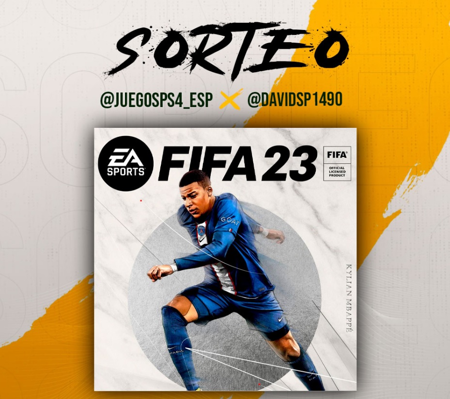 Davidsp1490's tweet photo. 🎁SORTEO un FIFA 23 para PS4/PS5🎮

🔸REQUISITOS:

🔁Dar RT 
✅Seguir a 
@JuegosPS4_Esp
 y a 
@Davidsp1490

🗓Se sortea el 28/8
🍀¡Suerte! https://t.co/TX7HPg2C2R