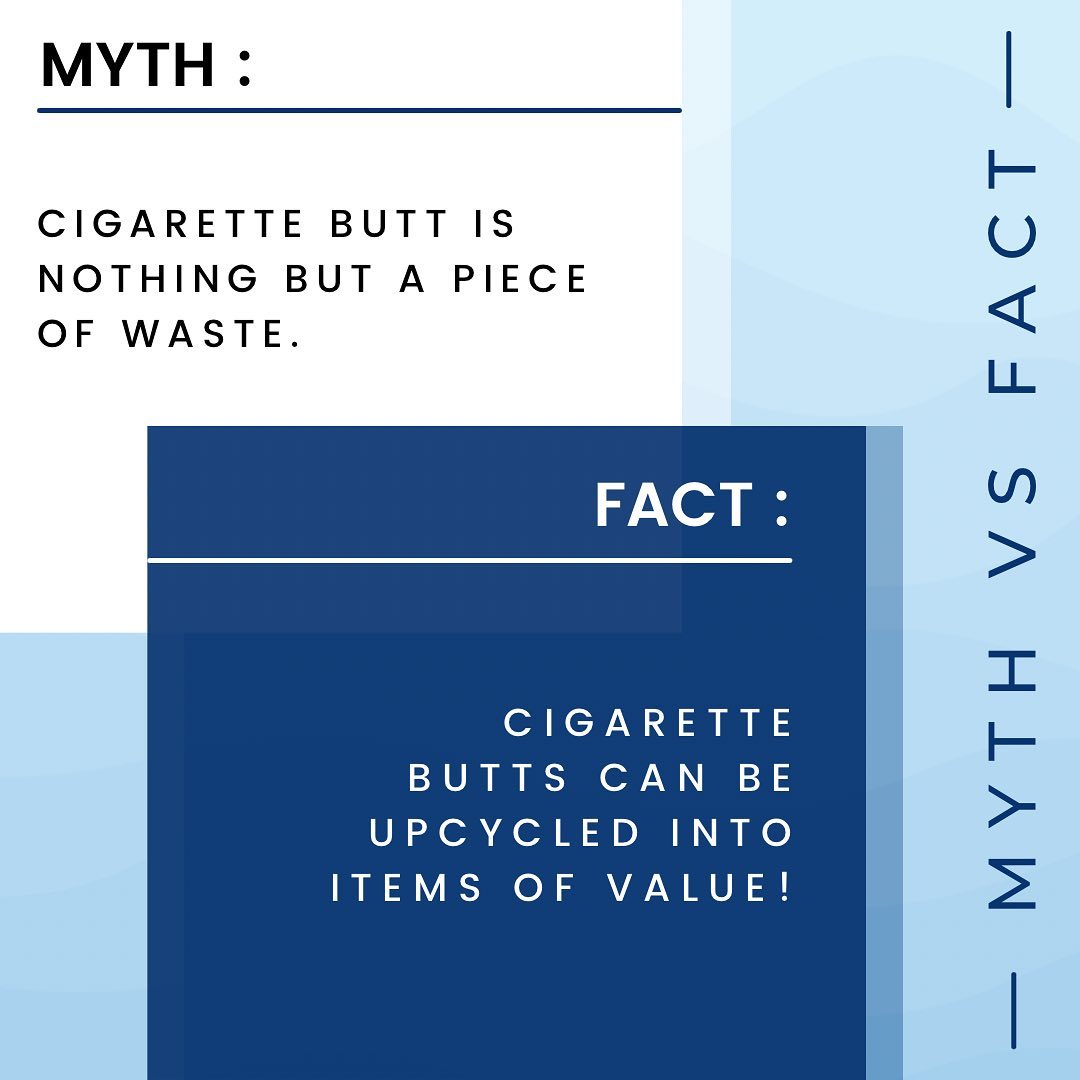 ProjectLeher's tweet photo. Project Leher up-cycles cigarette butts into various utility items. But many still  believe that cigarette butts are harmless. The situation worsens when billions believe in such myths! So here's a post busting some myths about cigarette butts!
#ClimateCrisis #oceans #cigarettes https://t.co/dmWmUx0M2E