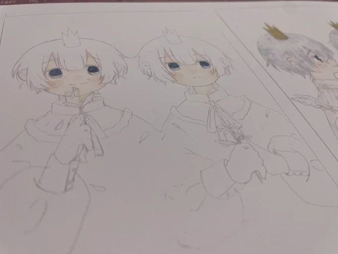 同じ双子達着色はここまで 