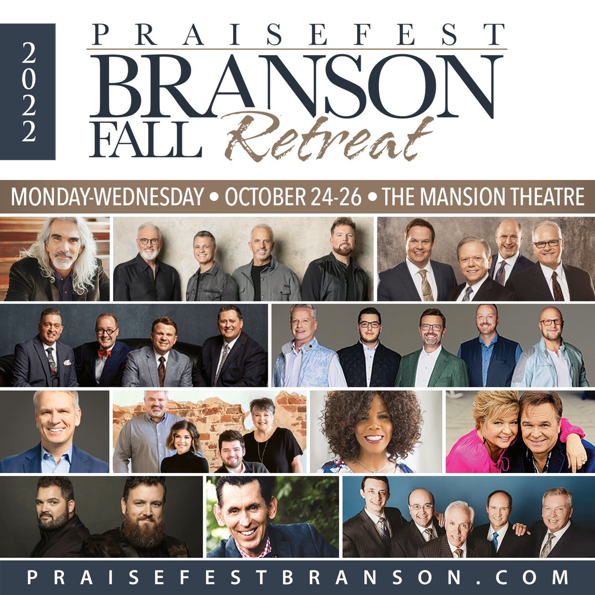MansionTheatre's tweet photo. Order your #PraiseFest Tickets Today!  
Call 1-(800)-965-9324 or online at https://t.co/2jxp2fDvKY  

October 24, 2022 - October 26, 2022
@MansionTheatre 
189 Expressway Lane, Branson, MO 65616 https://t.co/vA5ZHfb4rN