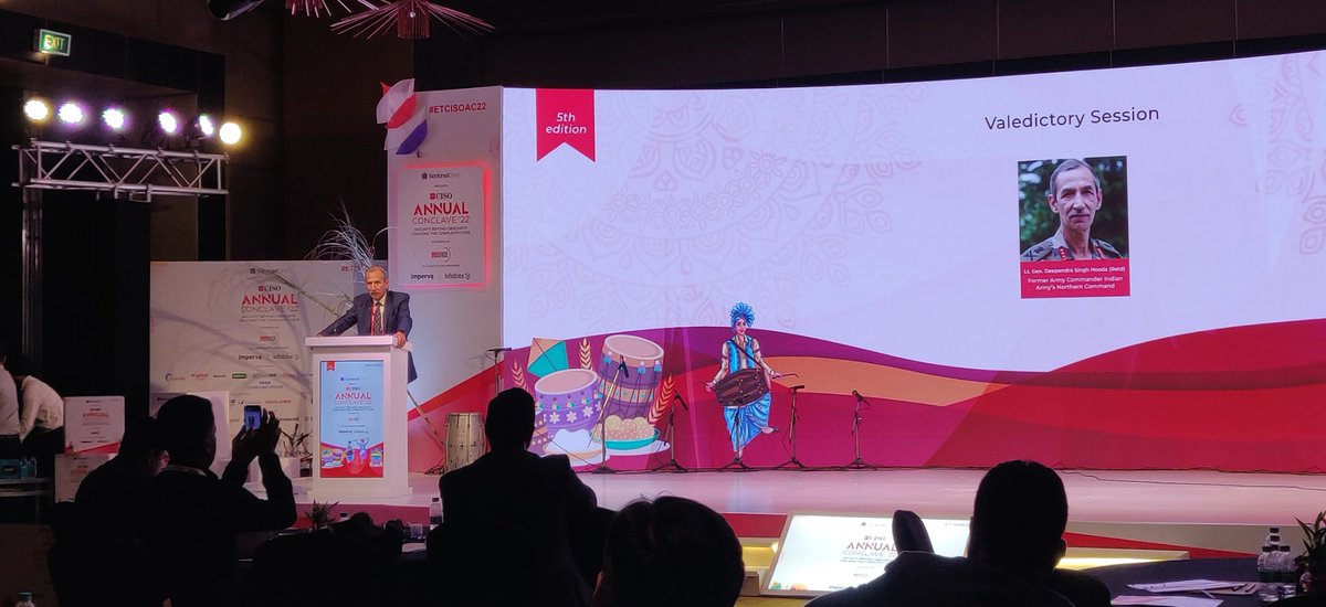 ChampMeetali's tweet photo. #ETCISOAC22

Wonderful, crisp and informative session by Lt. Gen DS Hooda Sir https://t.co/LklBKV4pHH