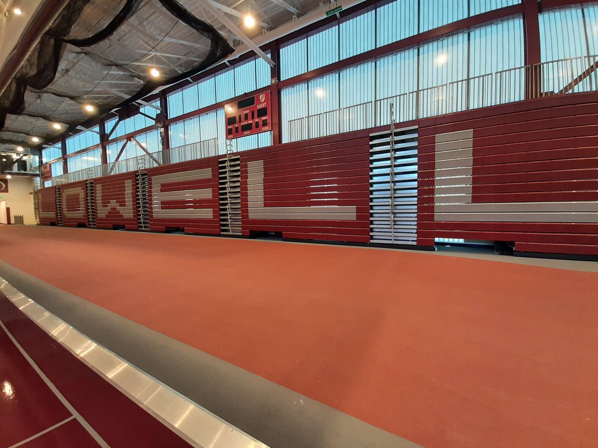 CoachMCrina's tweet photo. Give me an L .... 
👀 new bleachers 😊 https://t.co/0hpzgrj9KX