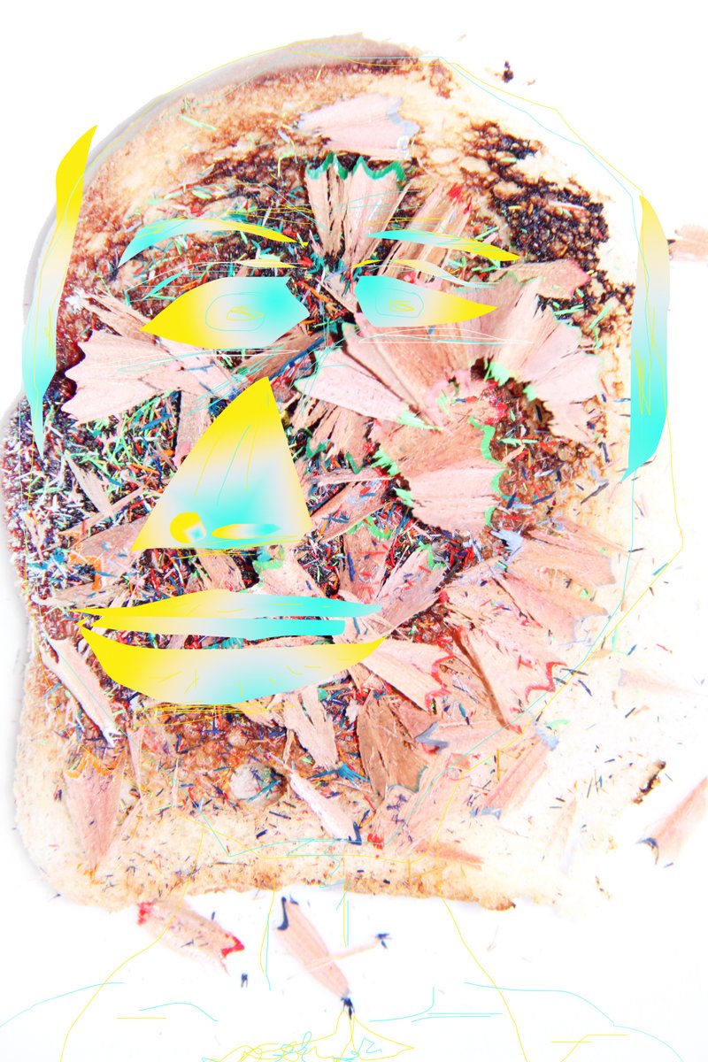 PteDeInternet's tweet photo. I did a twelve hours auction because i cant handle my anxiety for more hours.

This is a strange piece. It started from a picture I took from my garbage. Burnead toast with some sharpened pencils rests, my day by day

https://t.co/OLRRiR9Ucp

#1of1 #1ofTezos #TezTrash #cleanNft https://t.co/rxGl1cs9HW