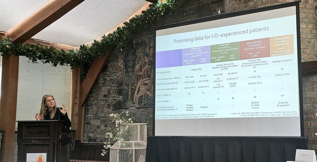 Dcollinsflynn's tweet photo. 🔑 Keynote lecture on "Personalizing Immunotherapy: What does the future hold for NSCLC" by Prof Peters @peters_solange at #AILCC22

⭐Sensational overview of novel compounds in NSCLC; wins &amp; losses of recent IO trials; overcoming IO resistance; &amp; global drug/diagnostic access⭐ https://t.co/ung47wWH9K