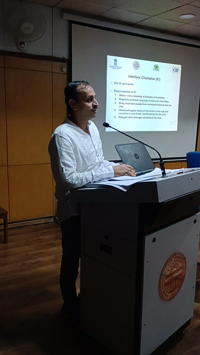 DrChetanSolanki's tweet photo. Delivered a brief talk at Industry Academia Meet at Panjab University, Chandigarh. I suggested both the sides to rethink &amp; redesign the manner in which we generate &amp; consume energy to mitigate climate change.
#energyswaraj #climatechange https://t.co/RpiQ23nzVW