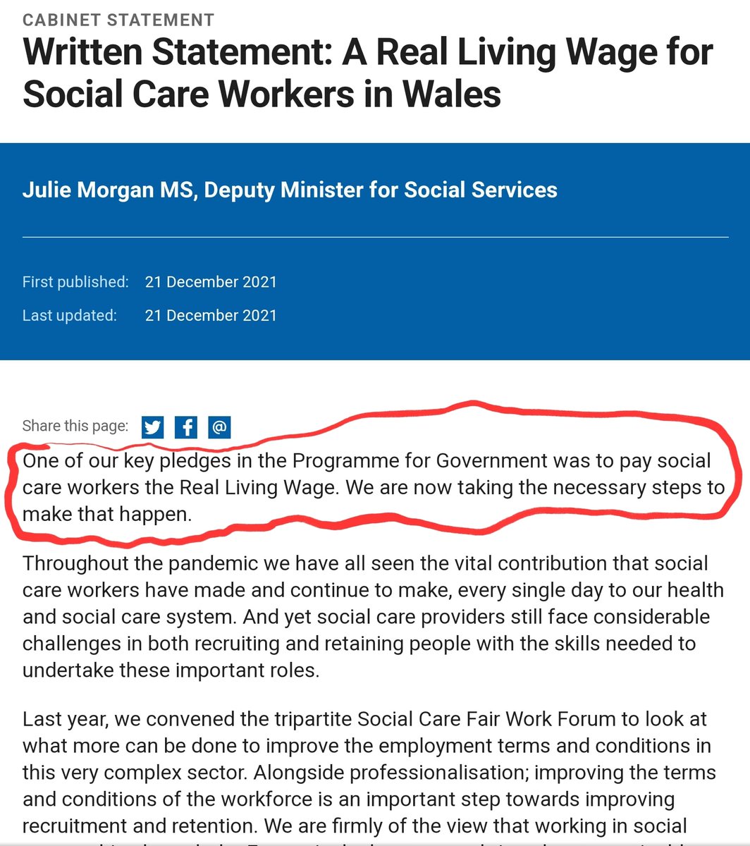 It happened for about 6 months!  Social care workers aren't being paid it anymore, shocking u-turn on a core WG pledge!  <a href="/CeidiogPR/">Ceidiog PR</a> <a href="/ceidioghughes/">Ceidiog Hughes</a> <a href="/WelshGovernment/">Welsh Government</a> <a href="/LivingWageWales/">Living Wage Wales</a>