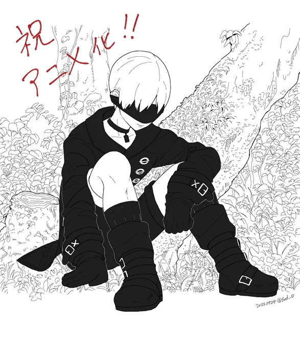悩んだモノクロ 
