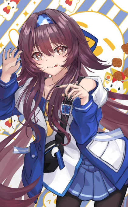 ローソン胡桃ちゃん可愛いなぁ(*'ω`*)ぶかぶかパーカーとスカートの組み合わせ最高です( ˶'ᵕ'˶)ノ#原神 #genshinimpact #hutao 