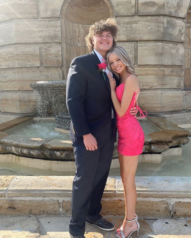 We love seeing everyone's hoco pictures! The adorable <a href="/kenzie/">kenzie ☽</a>.sarahh in S10602 Hot Pink 💖 
@purecoutureprom
#Faviana #CelebrateYourself
